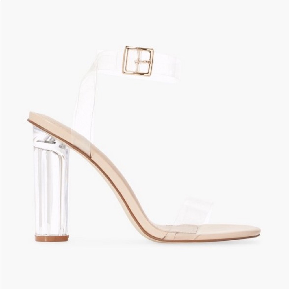 Fashion nova clear strappy heels